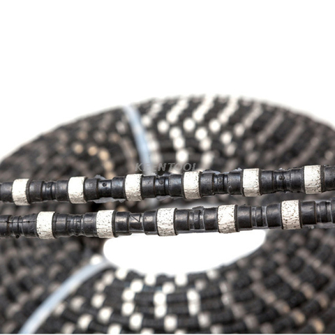 Vulcanized Rubber Diamond Wire Saw for Granite Sandstone Quartzite Quarry