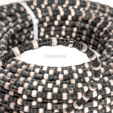 Vulcanized Rubber Diamond Wire Saw for Granite Sandstone Quartzite Quarry