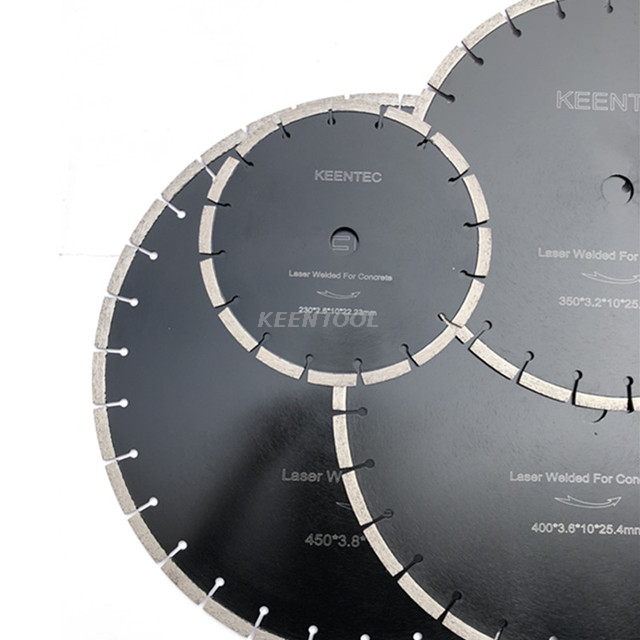 Concrete Cutting Laser Welded Segmented Diamond Cutting Saw Blades