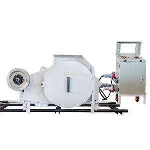 Block Trimming And Squaring 18.5KW 22KW Mini Diamond Wire Saw Machine