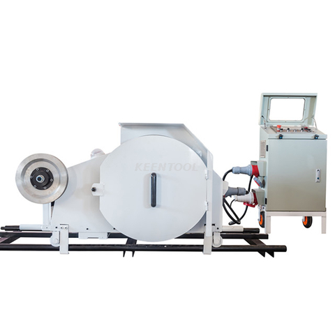 Block Trimming And Squaring 18.5KW 22KW Mini Diamond Wire Saw Machine