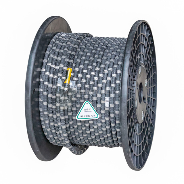 Rubber+Spring Diamond Wire Saw for Reinforced Concrete Cutting and Construction Controlled Demolition