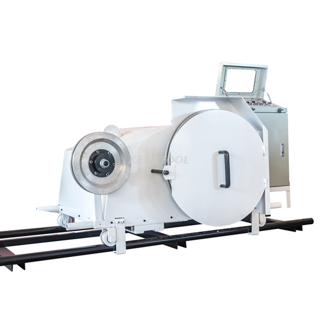 Block Trimming And Squaring 18.5KW 22KW Mini Diamond Wire Saw Machine